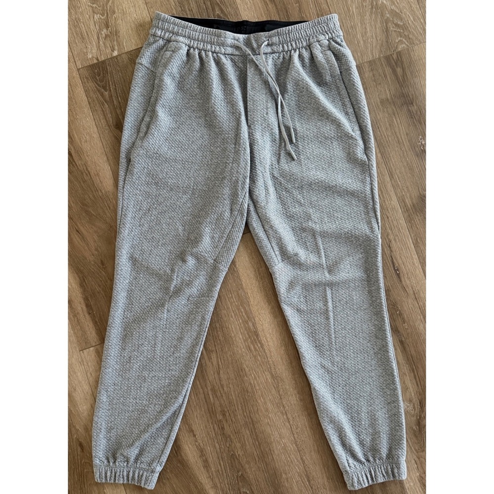 Lululemon Men's Textured Double-Knit Cotton Jogger Grey Size L Large